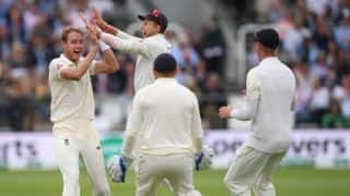 India vs England, 2nd Test, Day 4 tea: Stuart Broad scythes through Indian middle-order